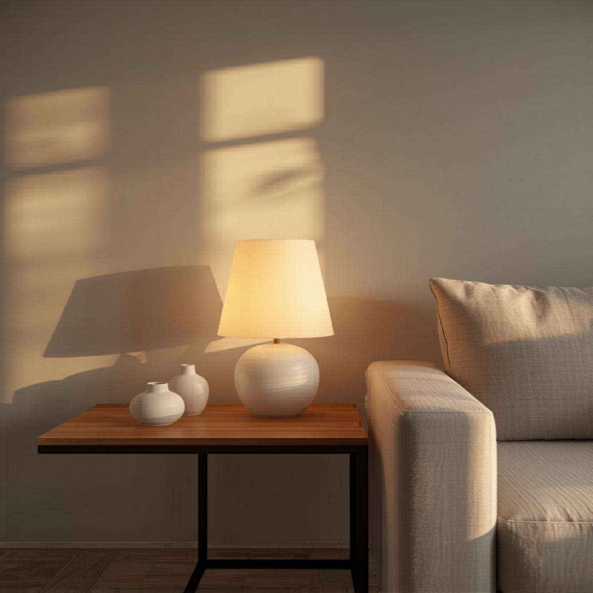 Alabaster Table Lamp | Cone