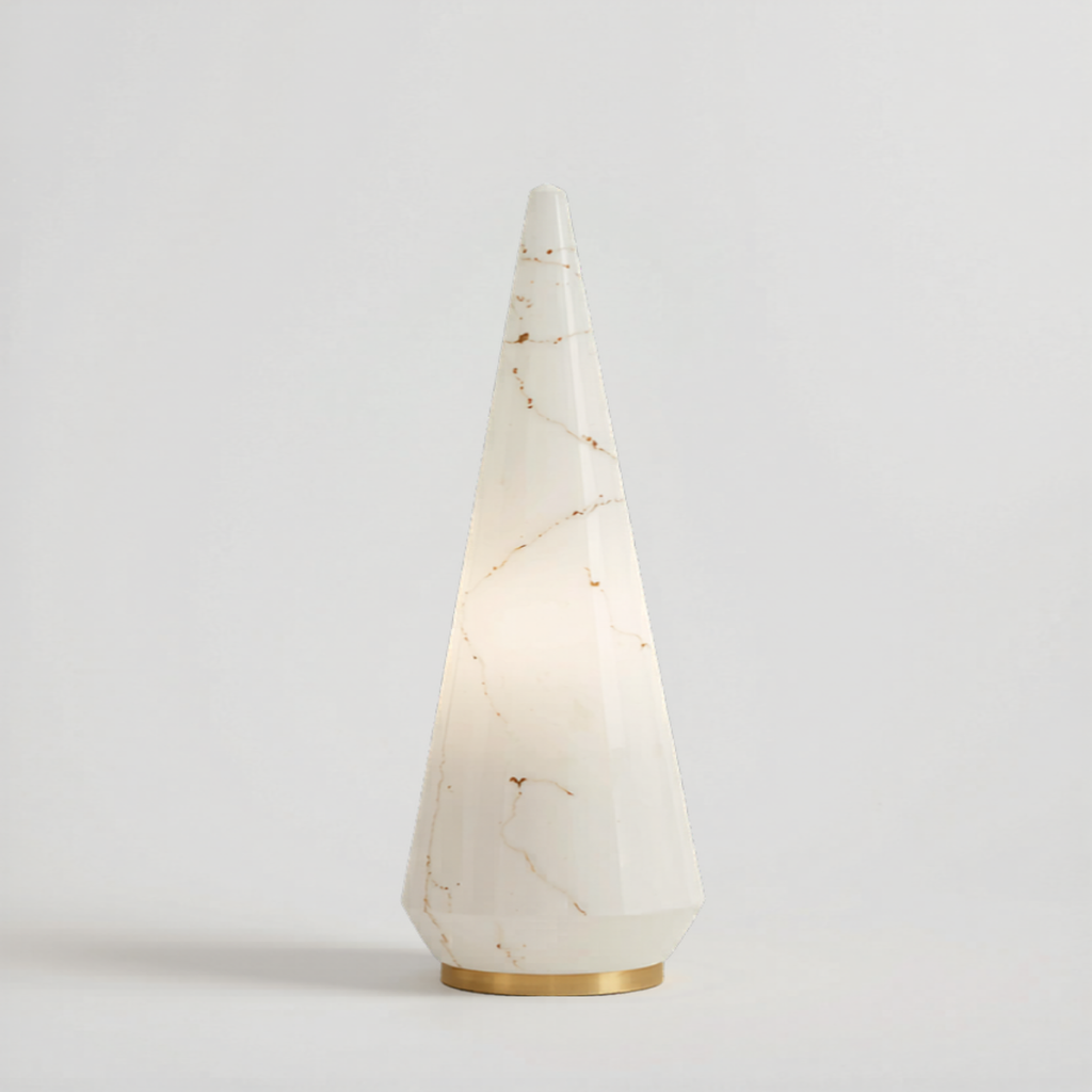 Alabaster Table Lamp | Cone