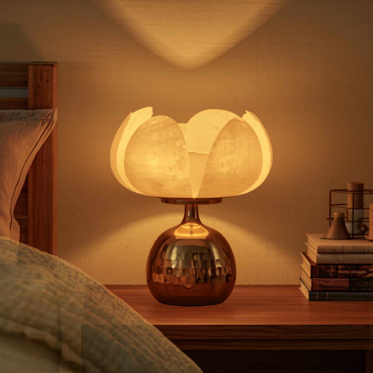 Alabaster Table Lamp | Petal