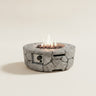 Concrete Propane Fire Pit Table with Cover, Round