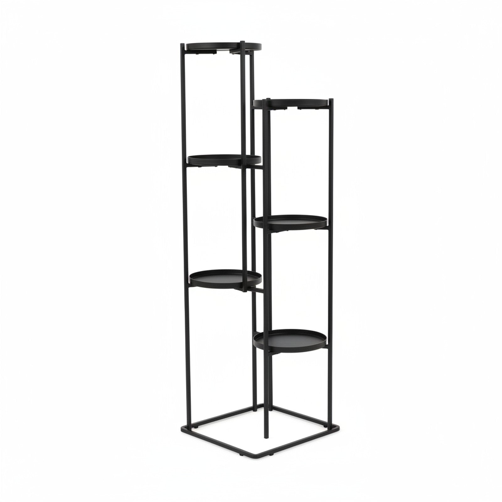 Black Metal 5-Tier Plant Stand - Product Photo