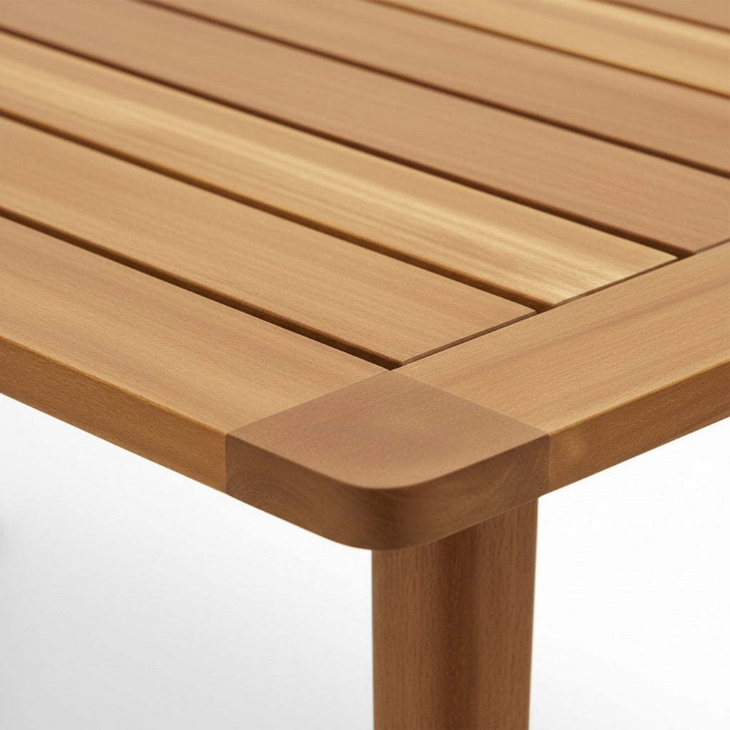Teak Outdoor Console Table - Detail