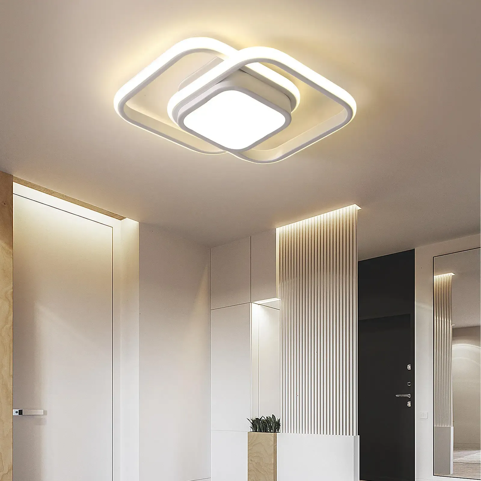 Minimalist Double LED Ceiling Lamp