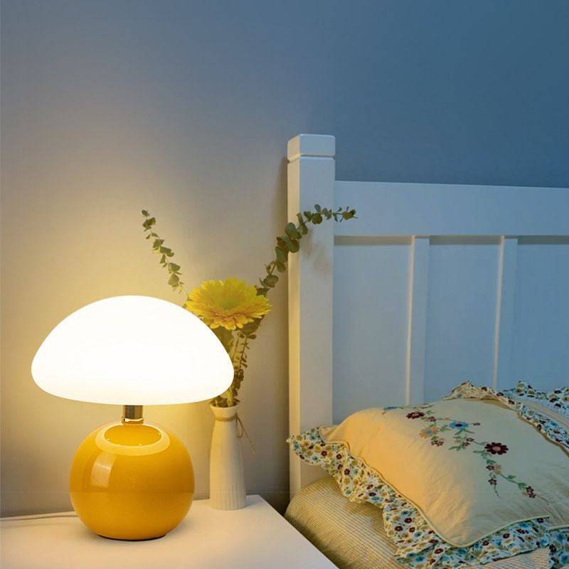 Modern Rechargeable Mushroom Table Lamp
