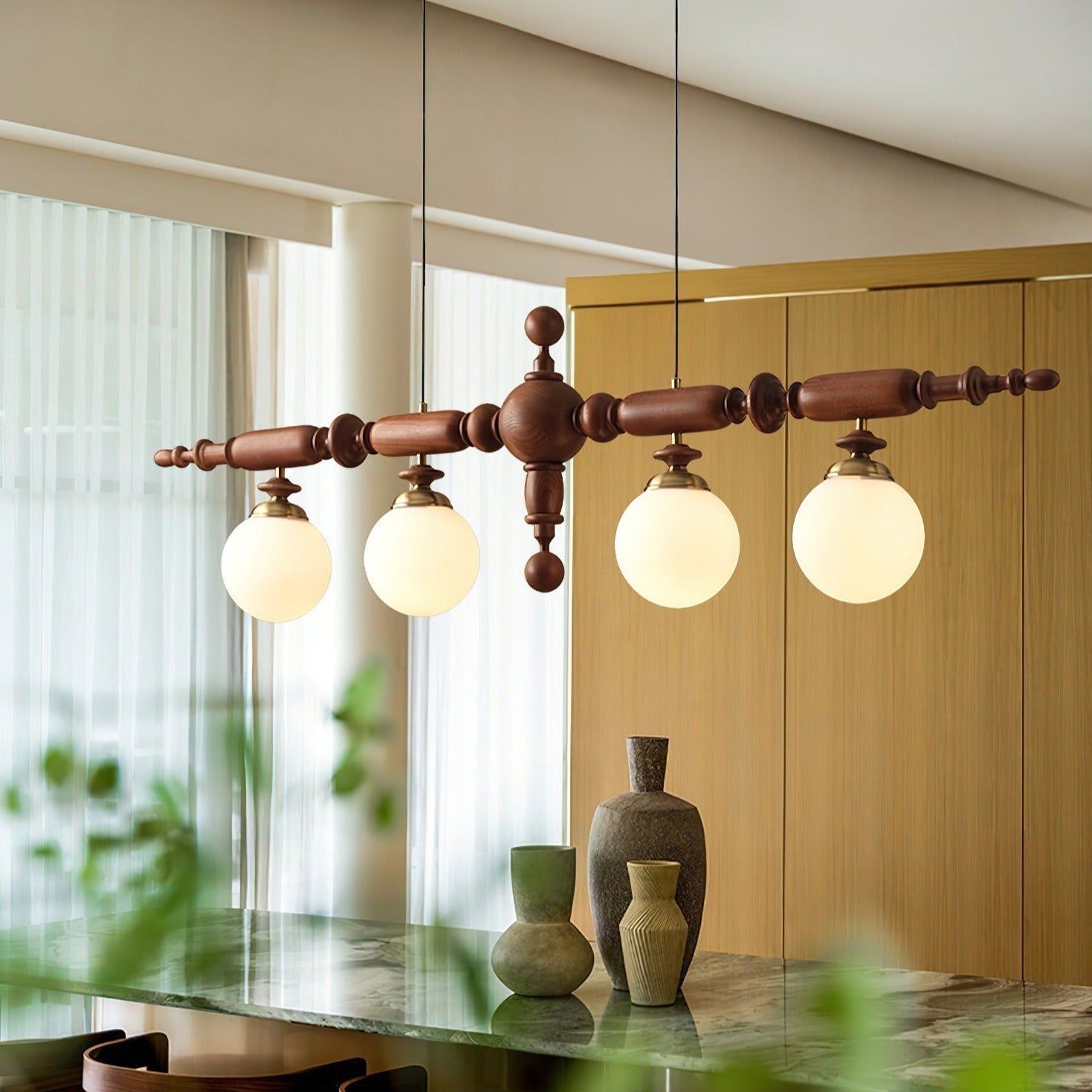 Wooden Cambridge Chandelier