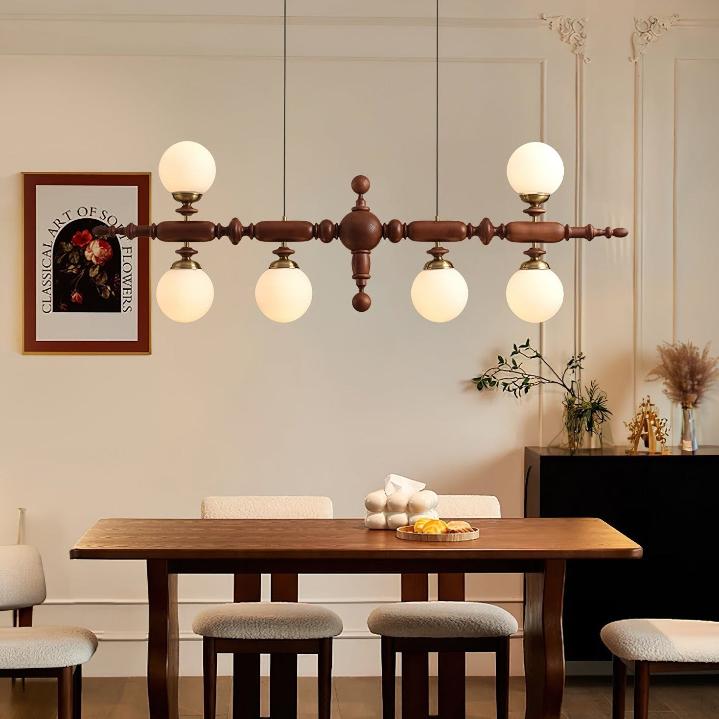 Wooden Cambridge Chandelier