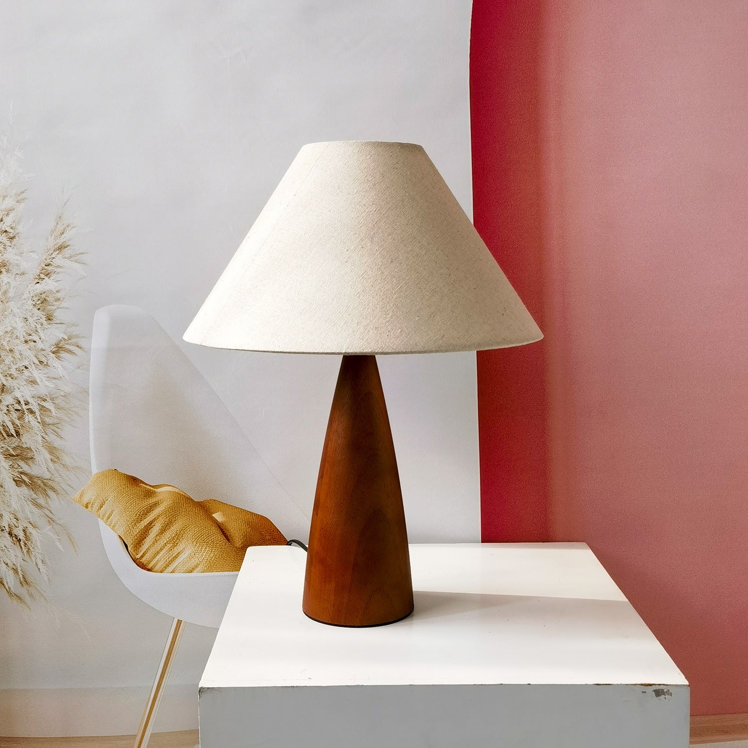 Solid Wood Century Style Table Lamp