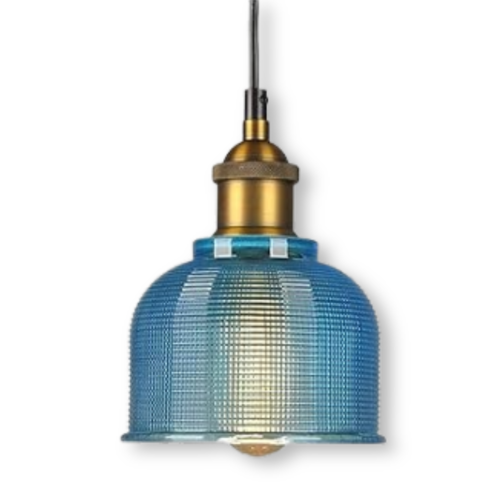 Glossy Bell Ceiling Lamp - Colorful Retro Glass Ceiling Light - Modern Pendant Lamp
