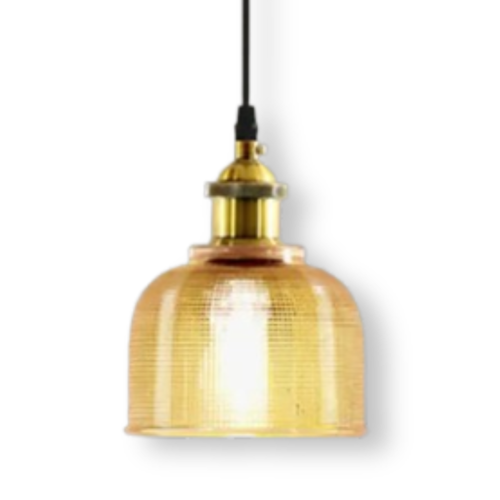Glossy Bell Ceiling Lamp - Colorful Retro Glass Ceiling Light - Modern Pendant Lamp