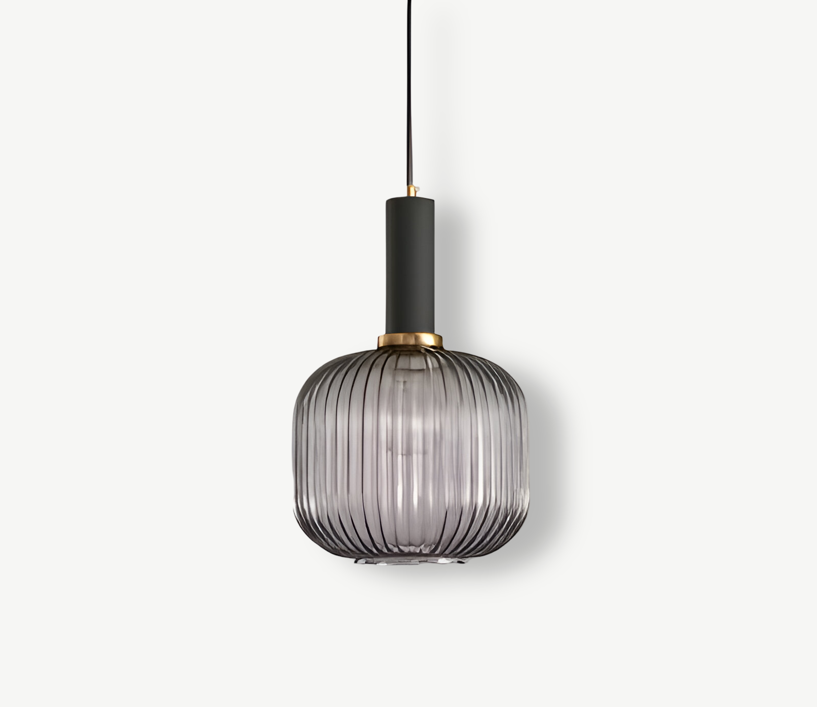 HuedRibbad Pendant Lamp - Striped Vintage Glass Chandelier