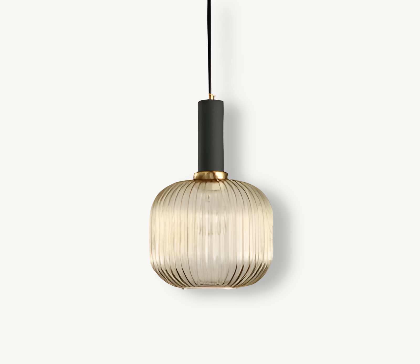 HuedRibbad Pendant Lamp - Striped Vintage Glass Chandelier
