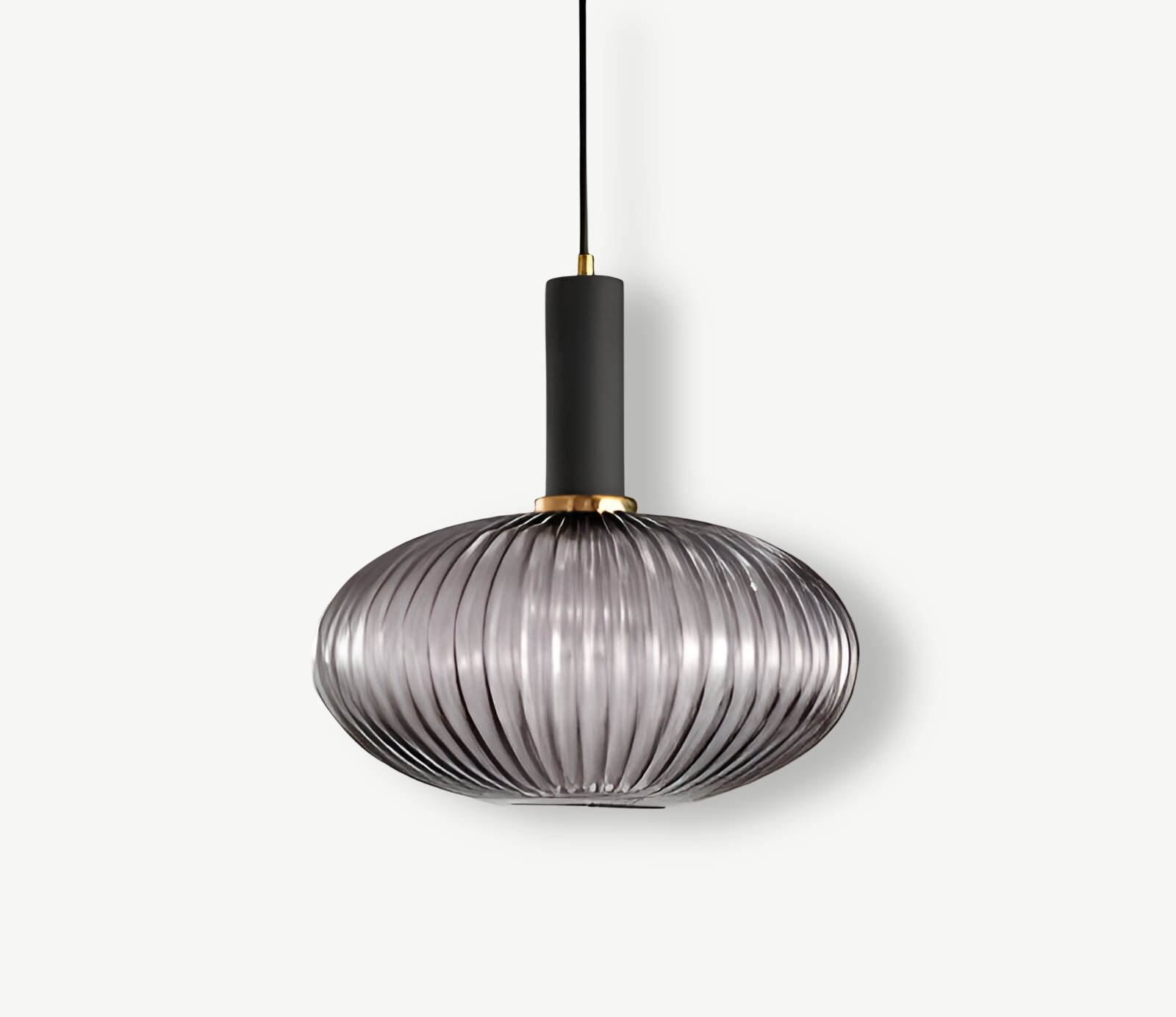 HuedRibbad Pendant Lamp - Striped Vintage Glass Chandelier