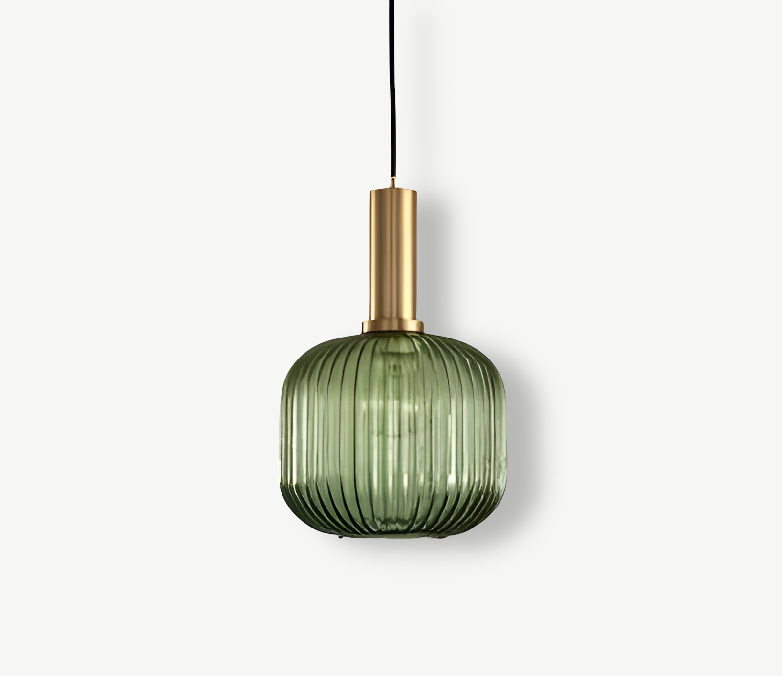 HuedRibbad Pendant Lamp - Striped Vintage Glass Chandelier