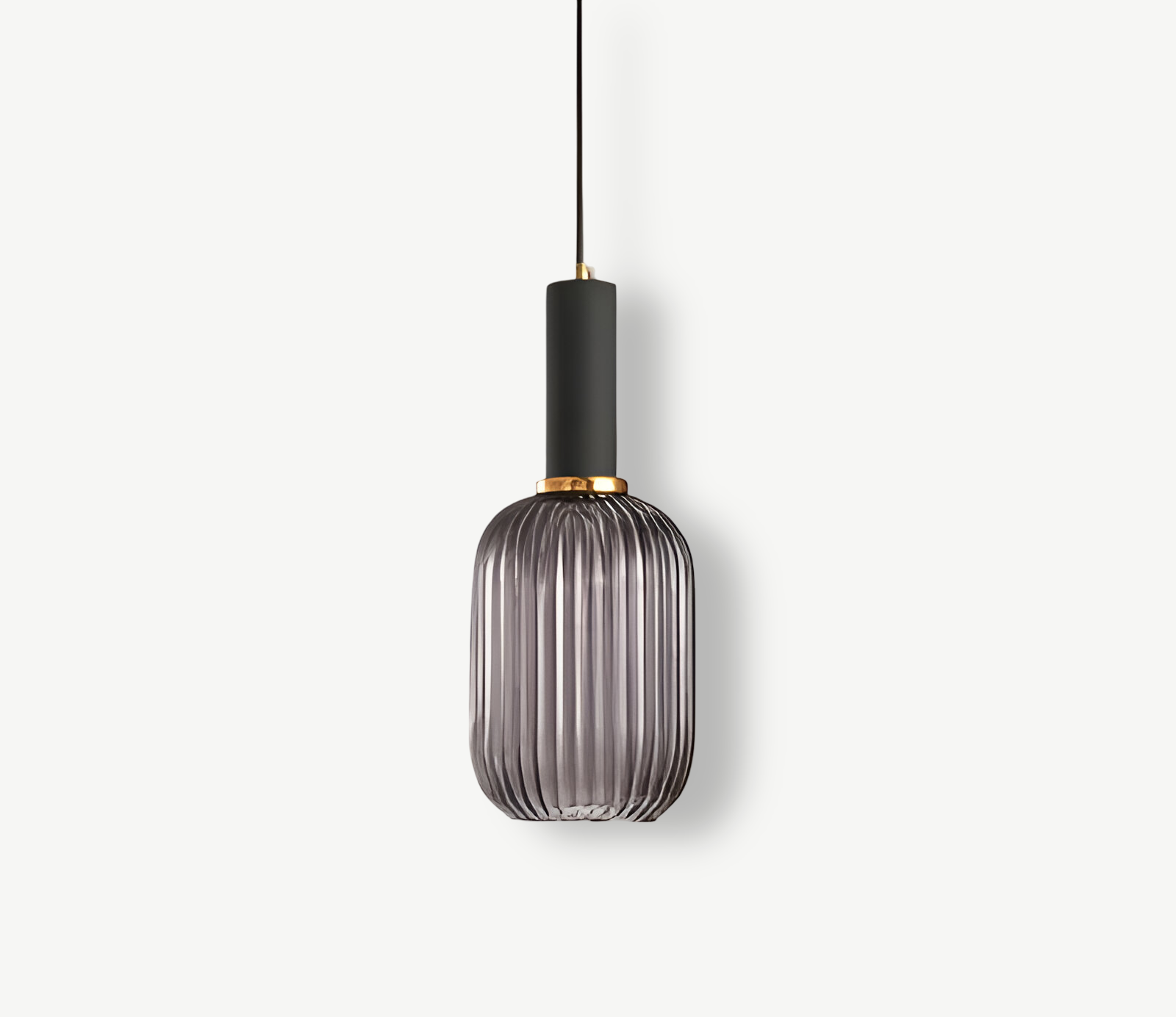 HuedRibbad Pendant Lamp - Striped Vintage Glass Chandelier