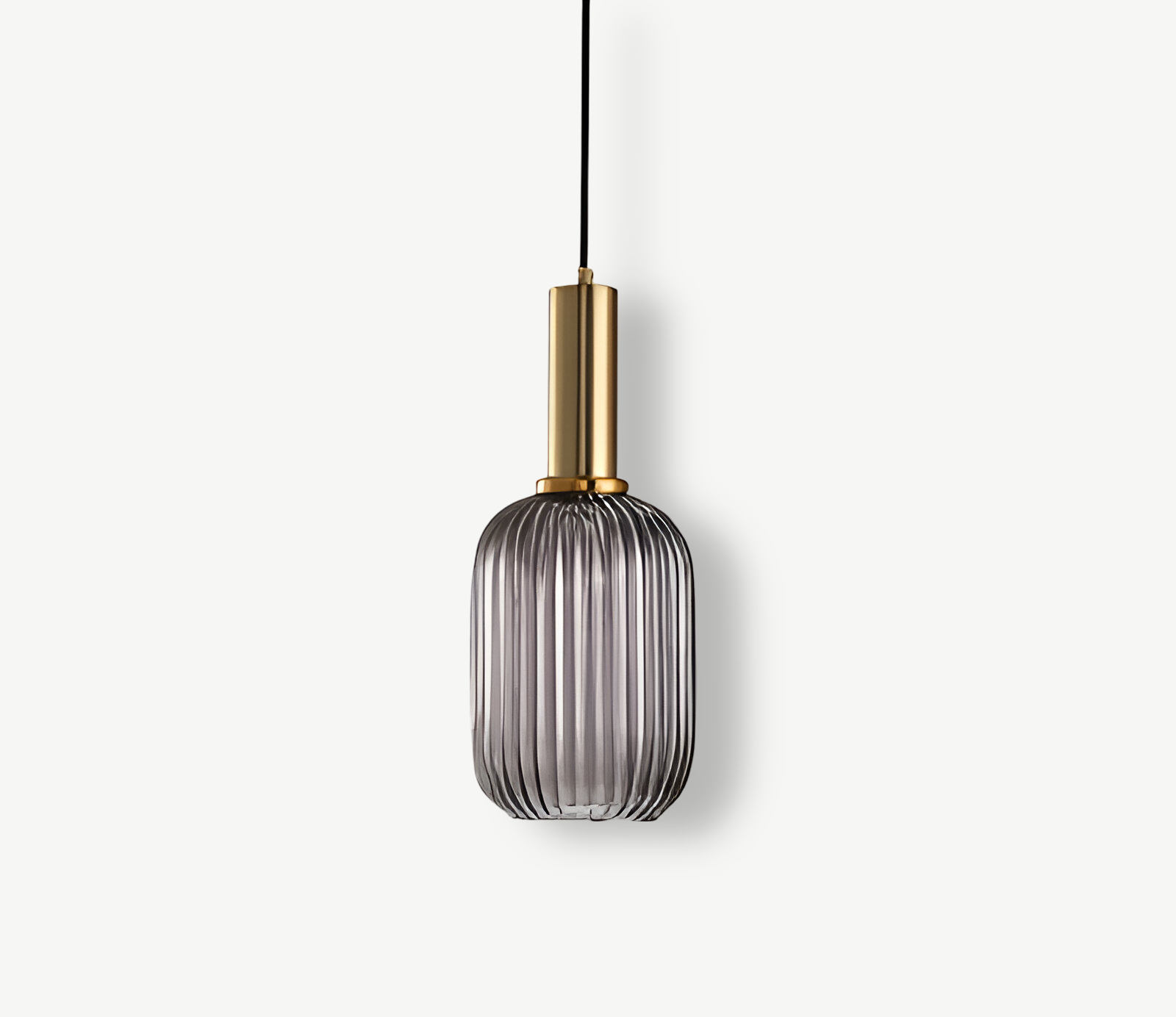 HuedRibbad Pendant Lamp - Striped Vintage Glass Chandelier