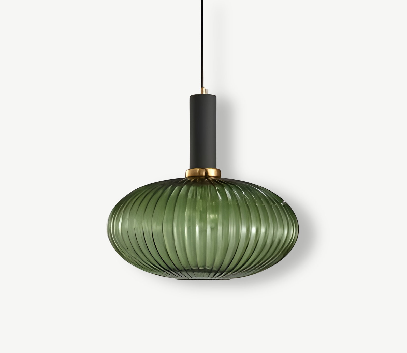 HuedRibbad Pendant Lamp - Striped Vintage Glass Chandelier
