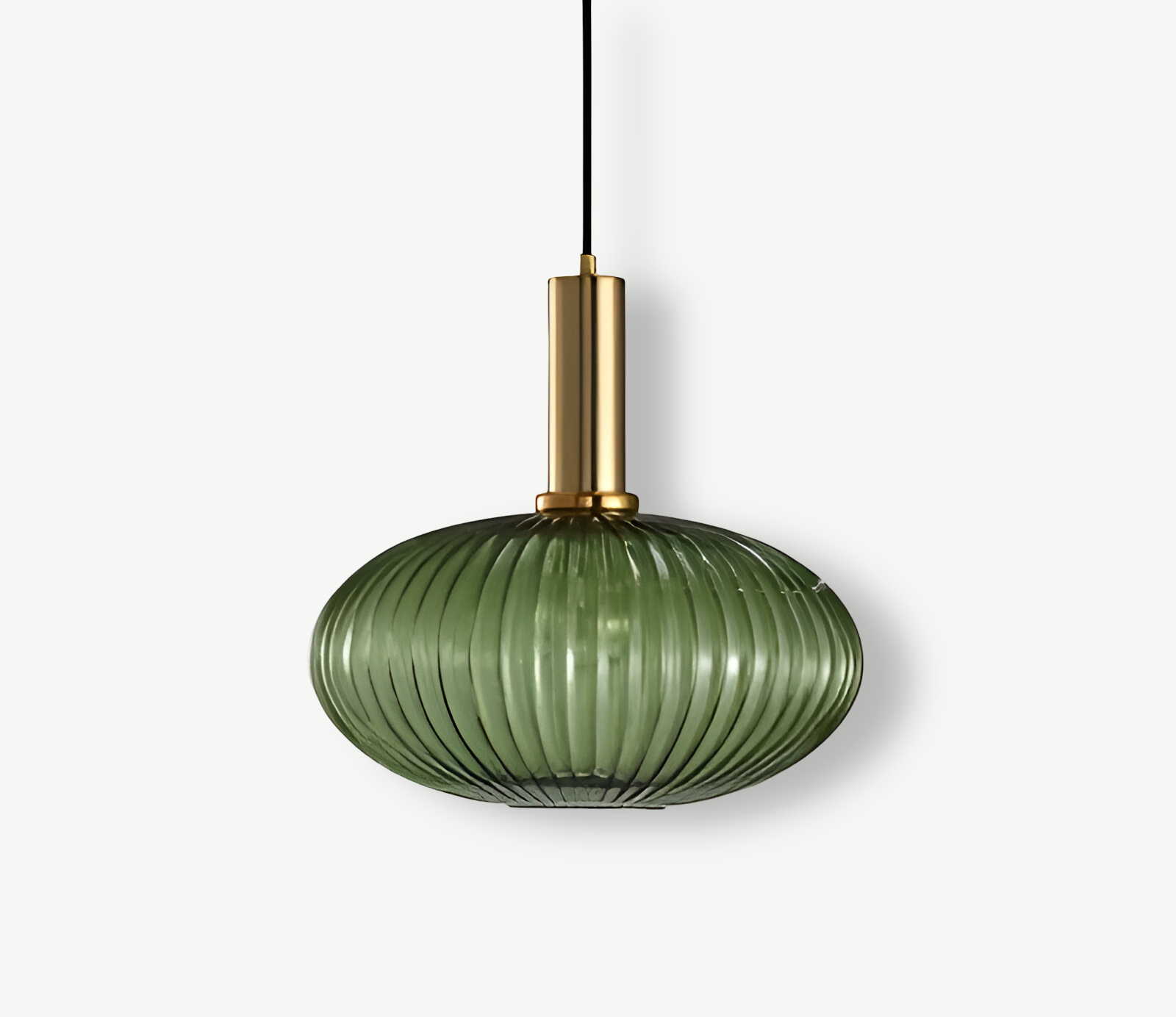 HuedRibbad Pendant Lamp - Striped Vintage Glass Chandelier
