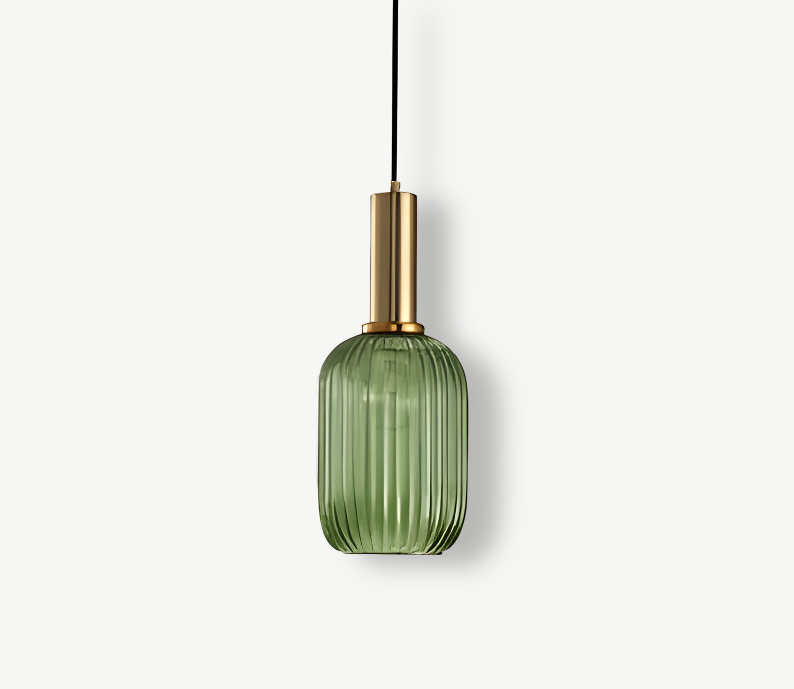 HuedRibbad Pendant Lamp - Striped Vintage Glass Chandelier