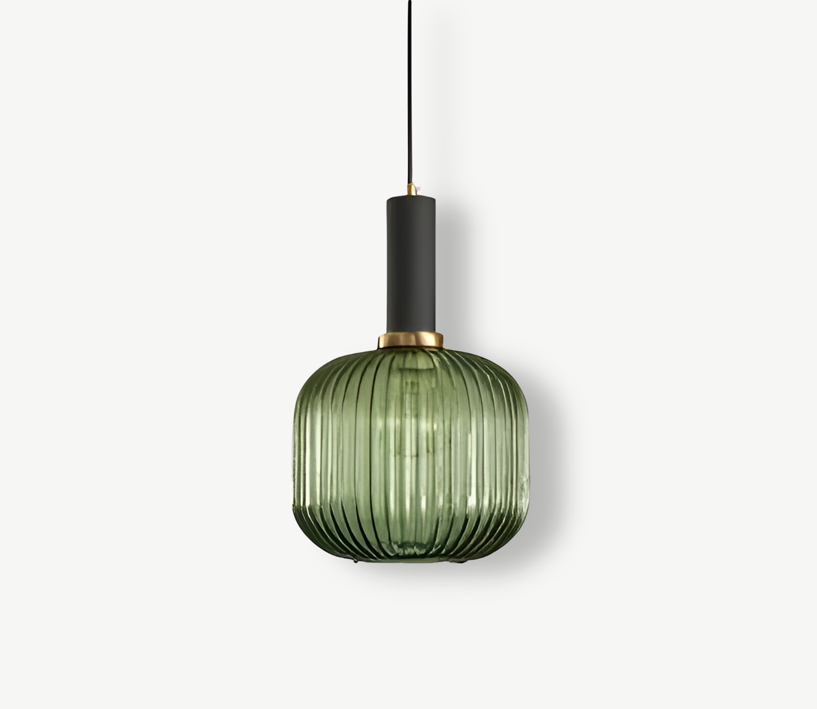 HuedRibbad Pendant Lamp - Striped Vintage Glass Chandelier