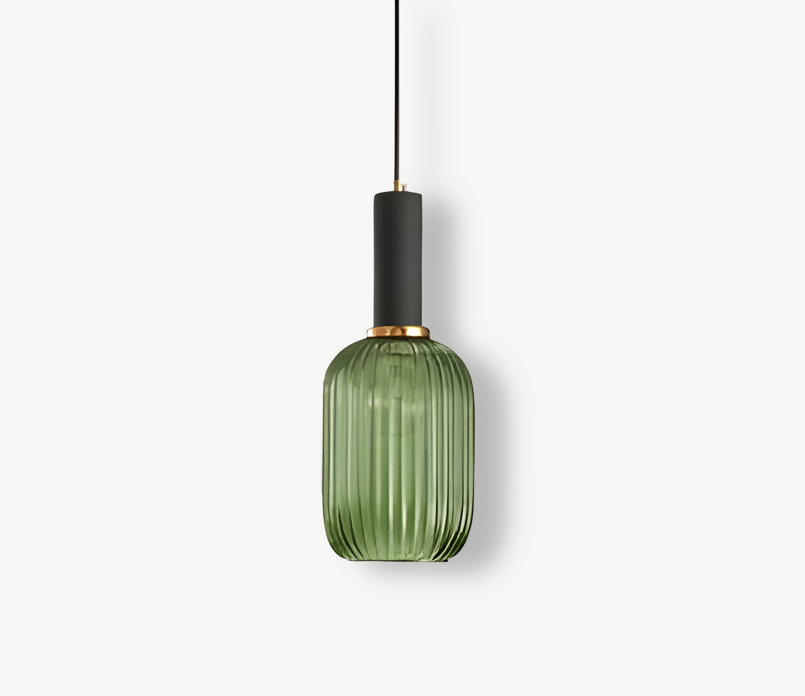 HuedRibbad Pendant Lamp - Striped Vintage Glass Chandelier