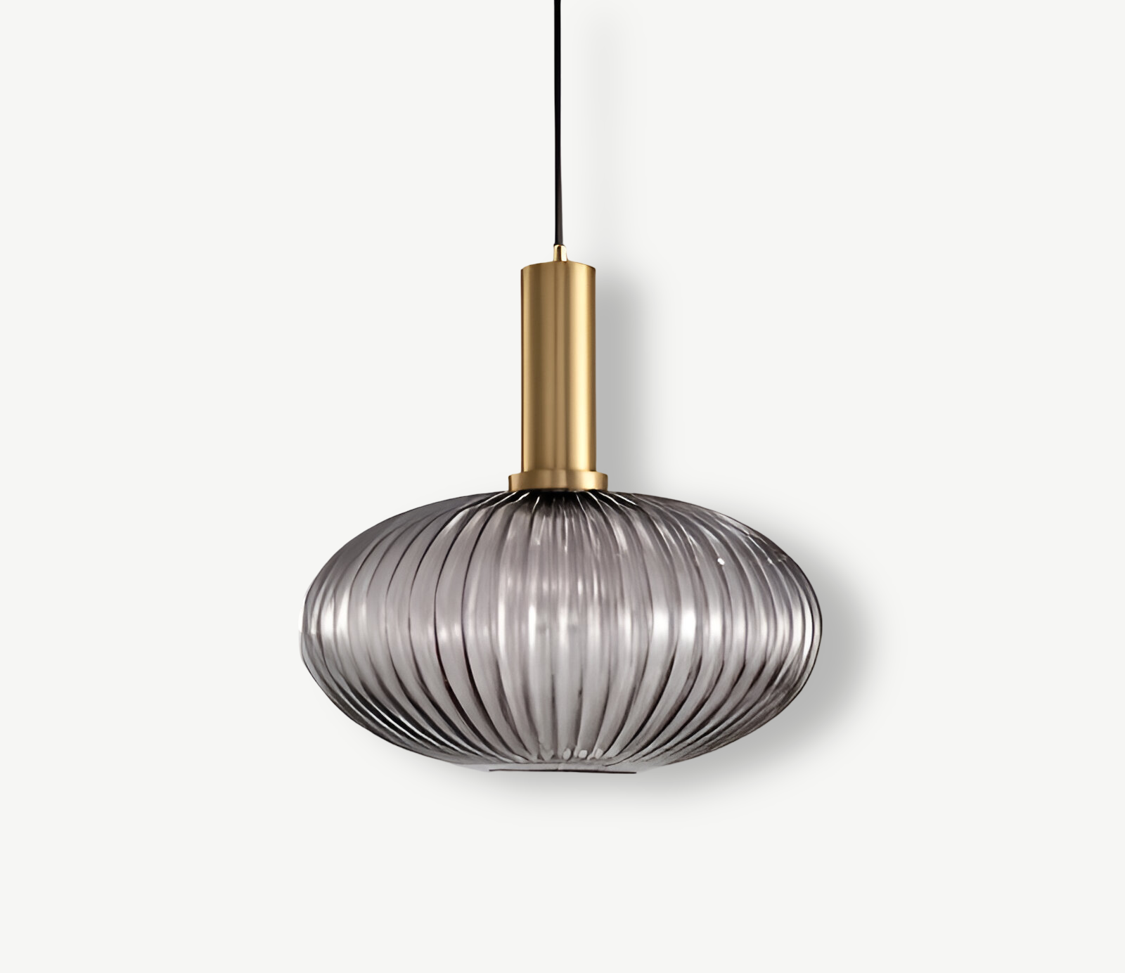 HuedRibbad Pendant Lamp - Striped Vintage Glass Chandelier