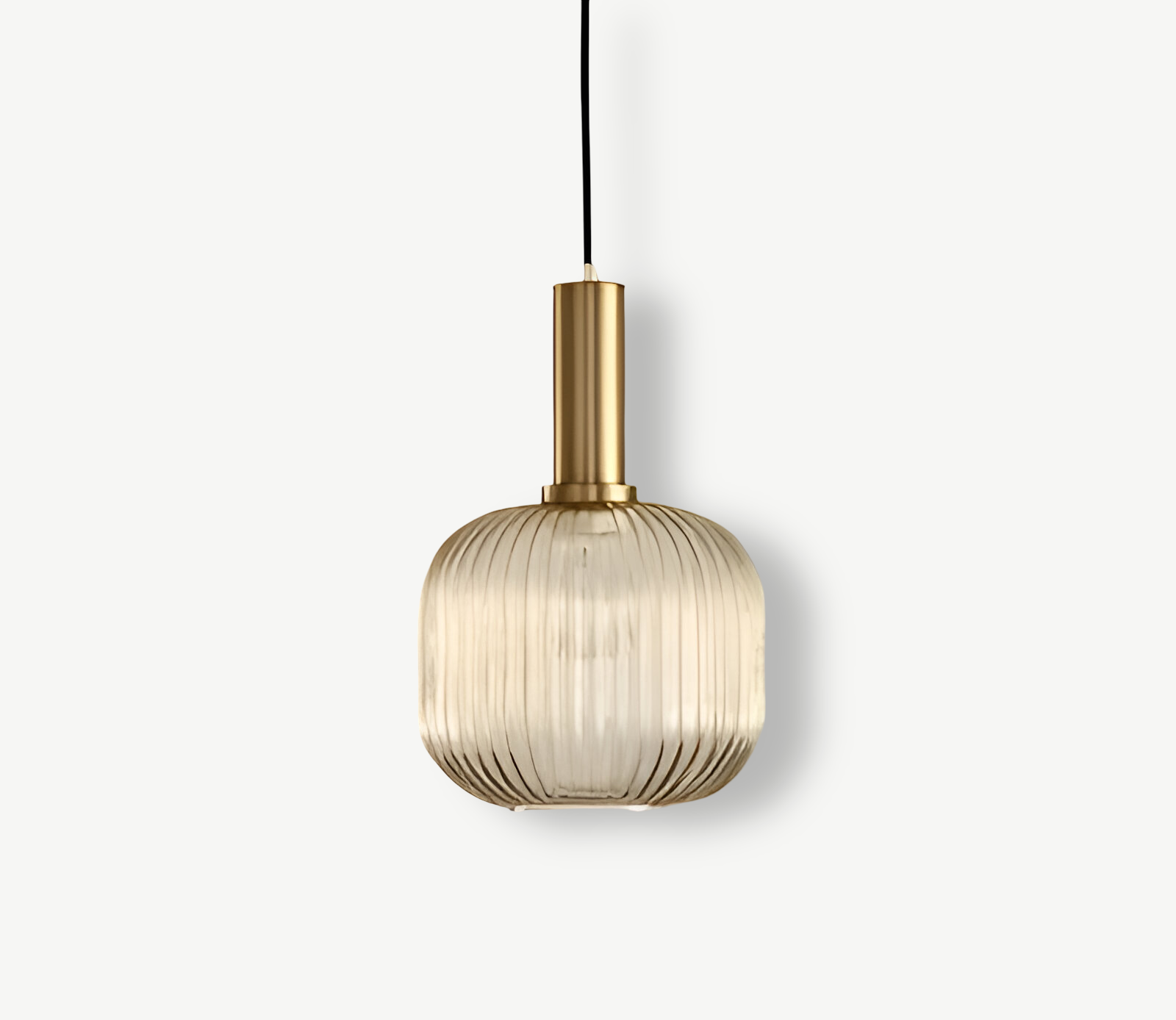HuedRibbad Pendant Lamp - Striped Vintage Glass Chandelier