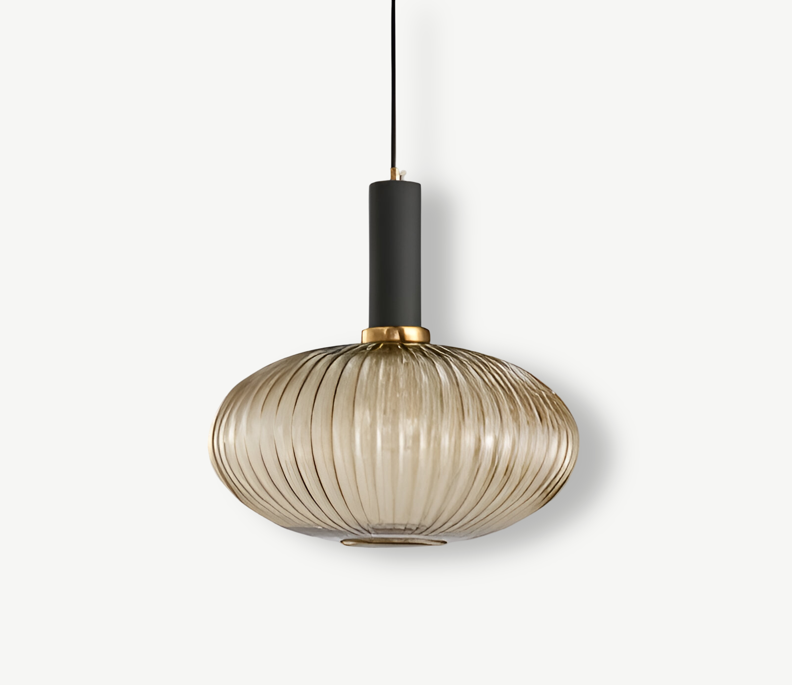 HuedRibbad Pendant Lamp - Striped Vintage Glass Chandelier