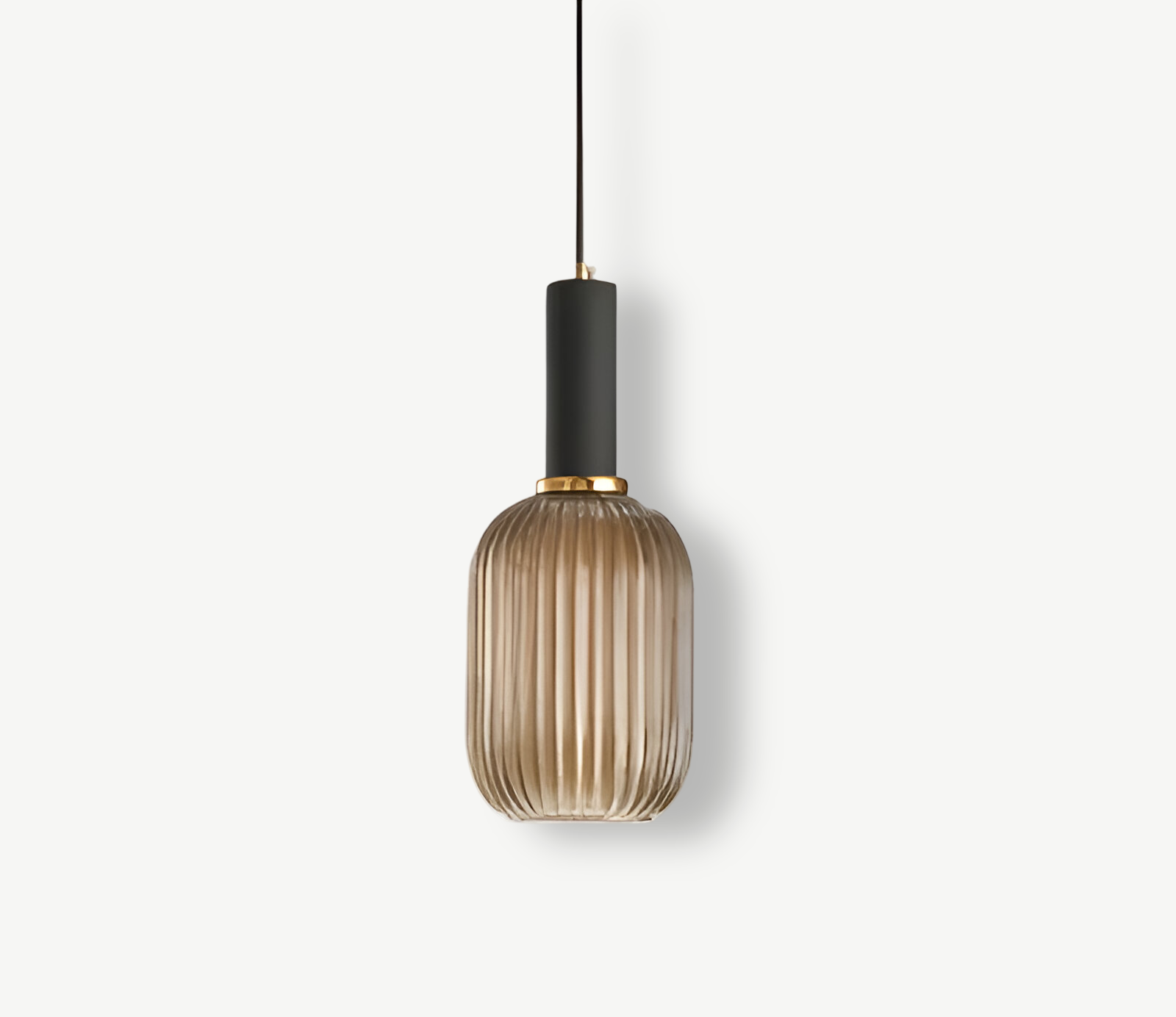 HuedRibbad Pendant Lamp - Striped Vintage Glass Chandelier