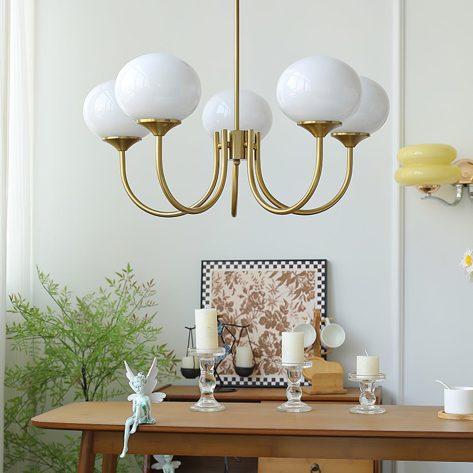 Rose Crystal Chandelier