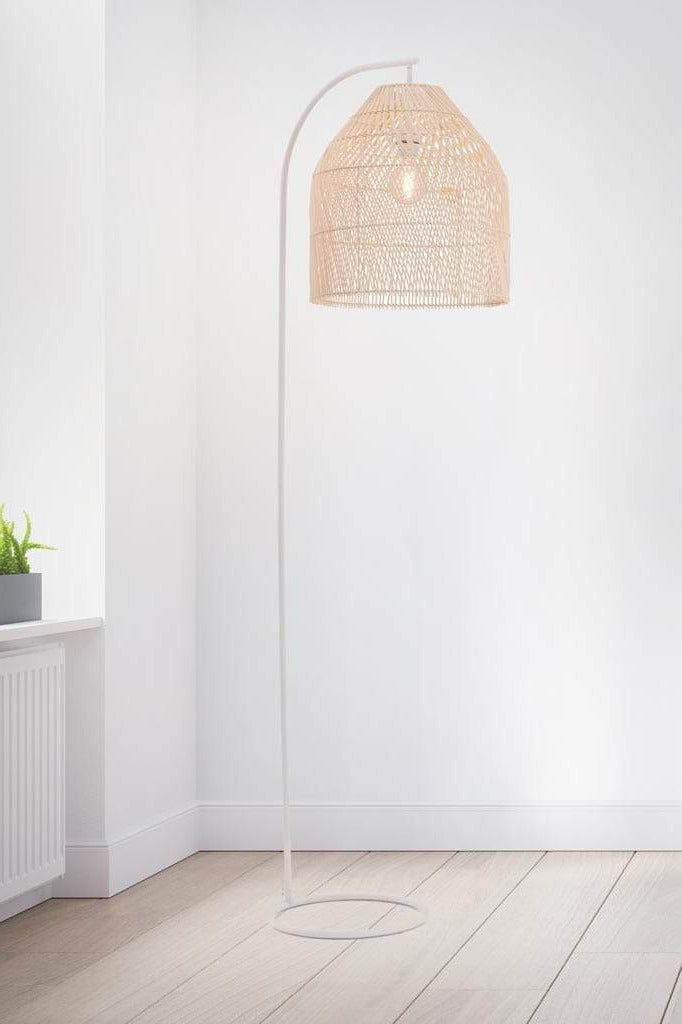 Rattan Floor Lamp Pershore