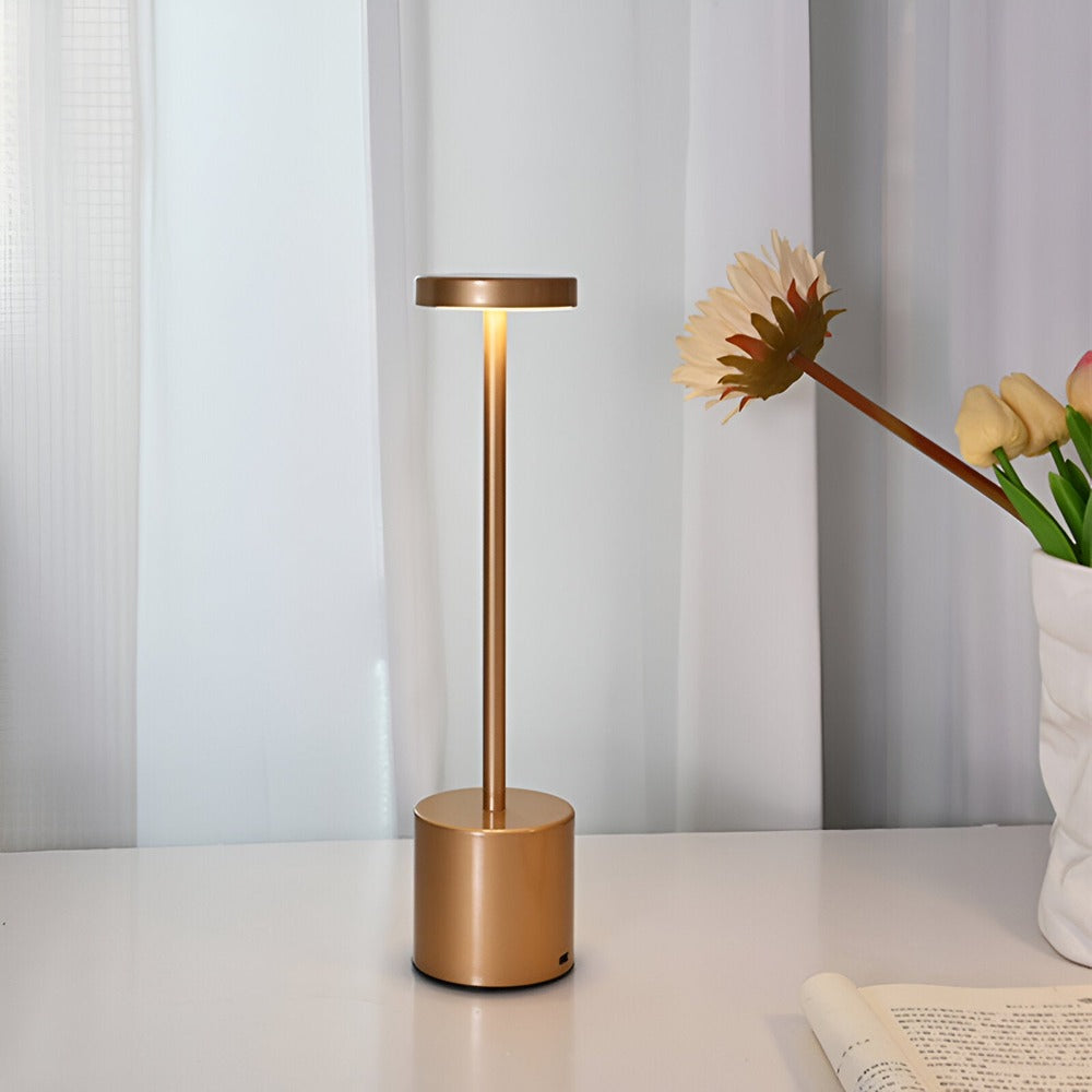 RetroGlow - Retro-Inspired LED Desk Lamp with Wireless and USB Charging