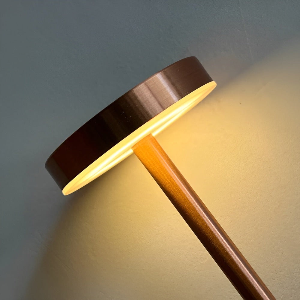RetroGlow - Retro-Inspired LED Table Lamp with Wireless and USB Charging