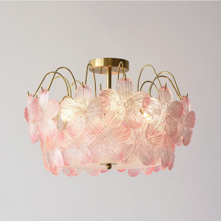 Vintage Flower-Shaped Chandelier