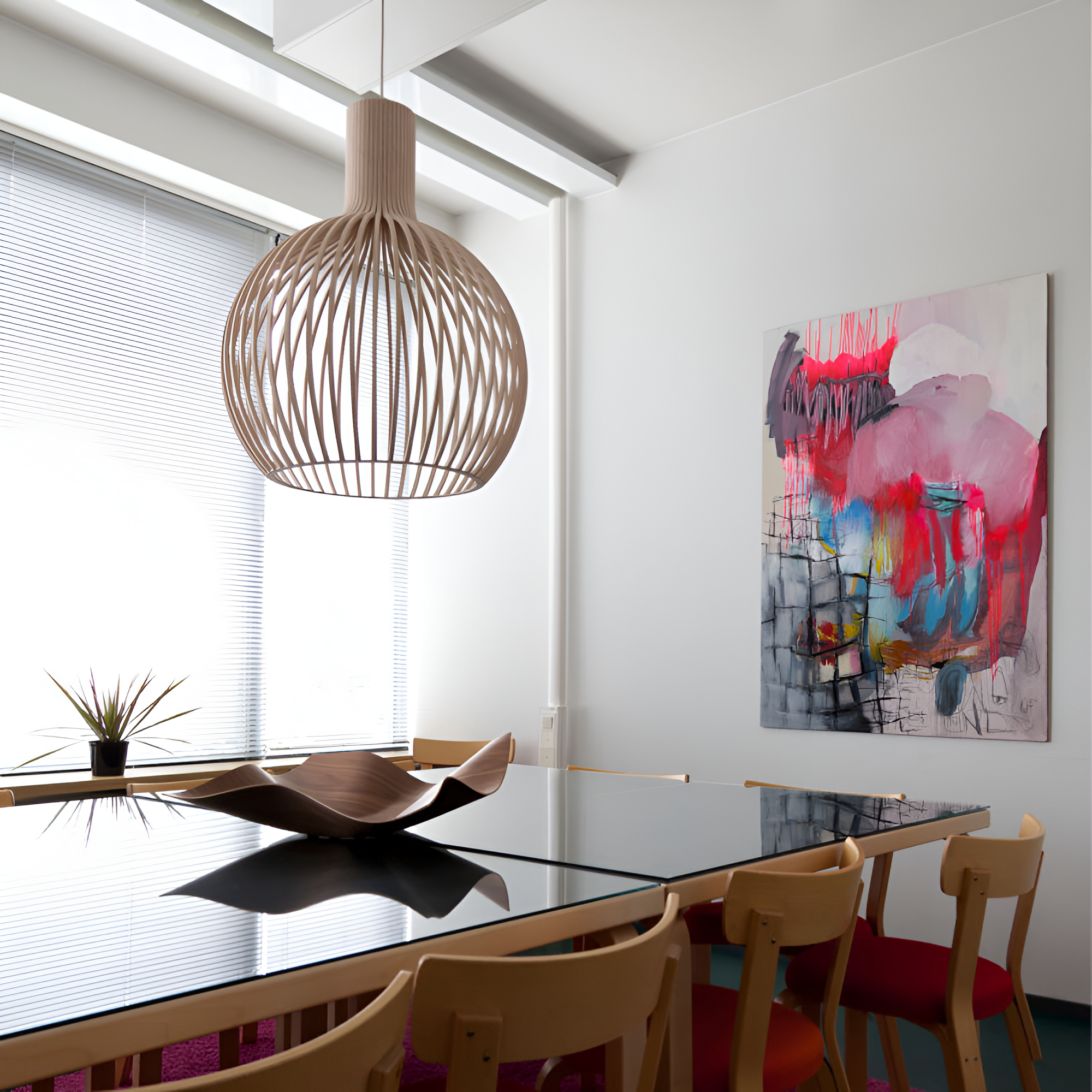 Nordic Pendant Lamp – Vintage Rustic Wood Pendant Lamp for Living Room