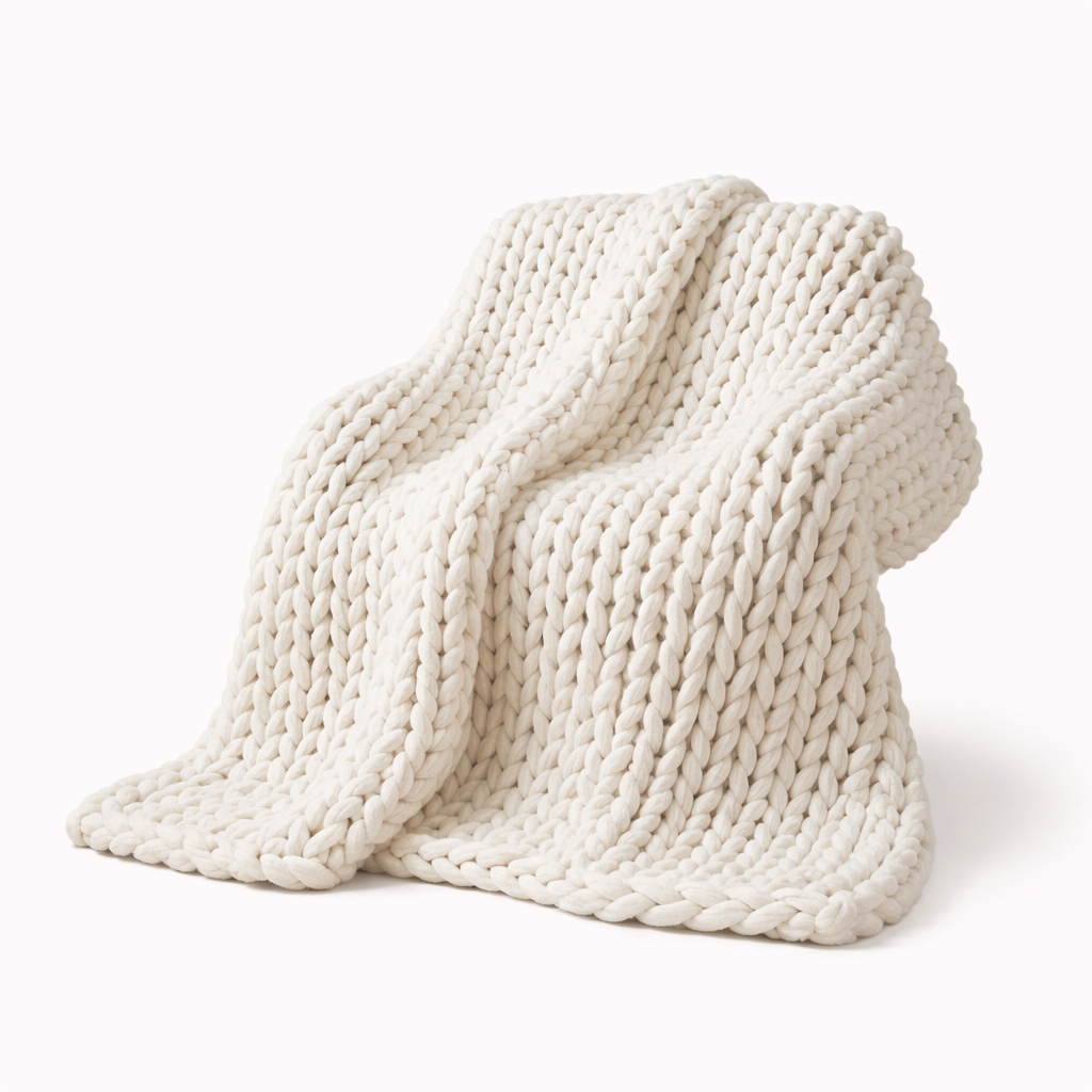 Knitted All-Season Weighted Blanket