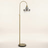 Adjustable Arc Floor Lamp, Antiqued Brass
