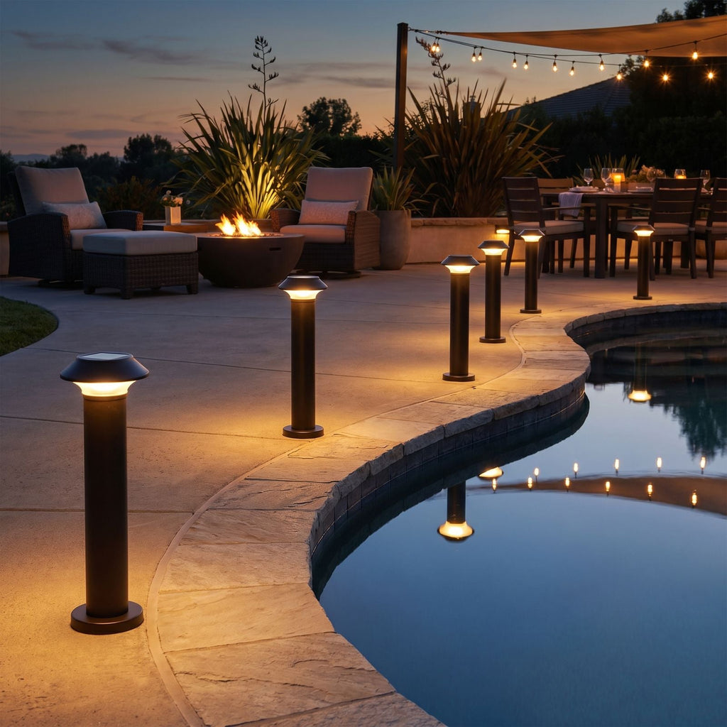 Solar Bollard Path Lights Set - Context