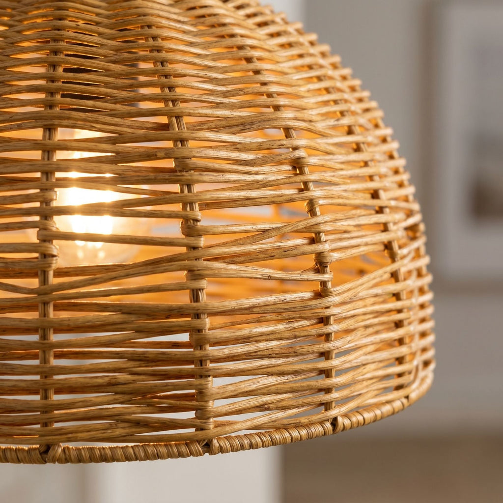 Rattan Outdoor Pendant - Detail
