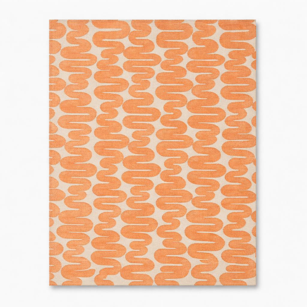 Decorative Rug With Bold Pattern