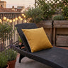 Double-sided Garden Cushion 50x50cm — Mustard / Beige