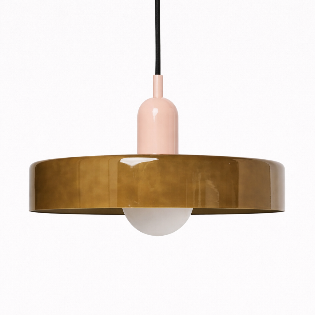 Pendant Lamp With Round Glass Shade